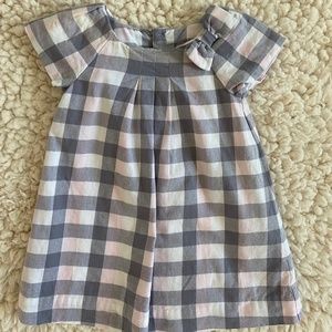 Jacadi grey and pink size 6mths dress